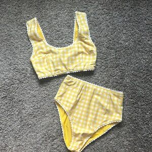 Hammies Yellow Gingham Bikini Set